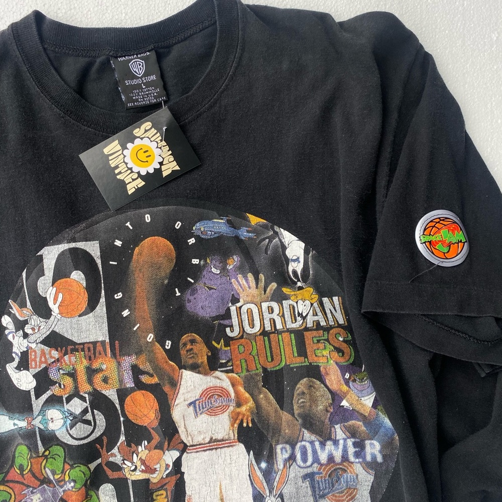 rare space jams “jordan rules” tee